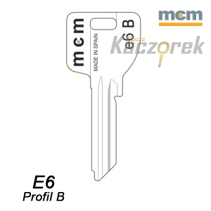 Bytový 076 - surový klíč - MCM E6 Profil B